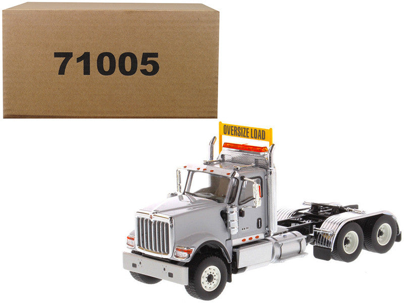 International HX520 Day Cab Tandem Tractor Light Grey 1/50 Diecast Model by Diecast Masters-0