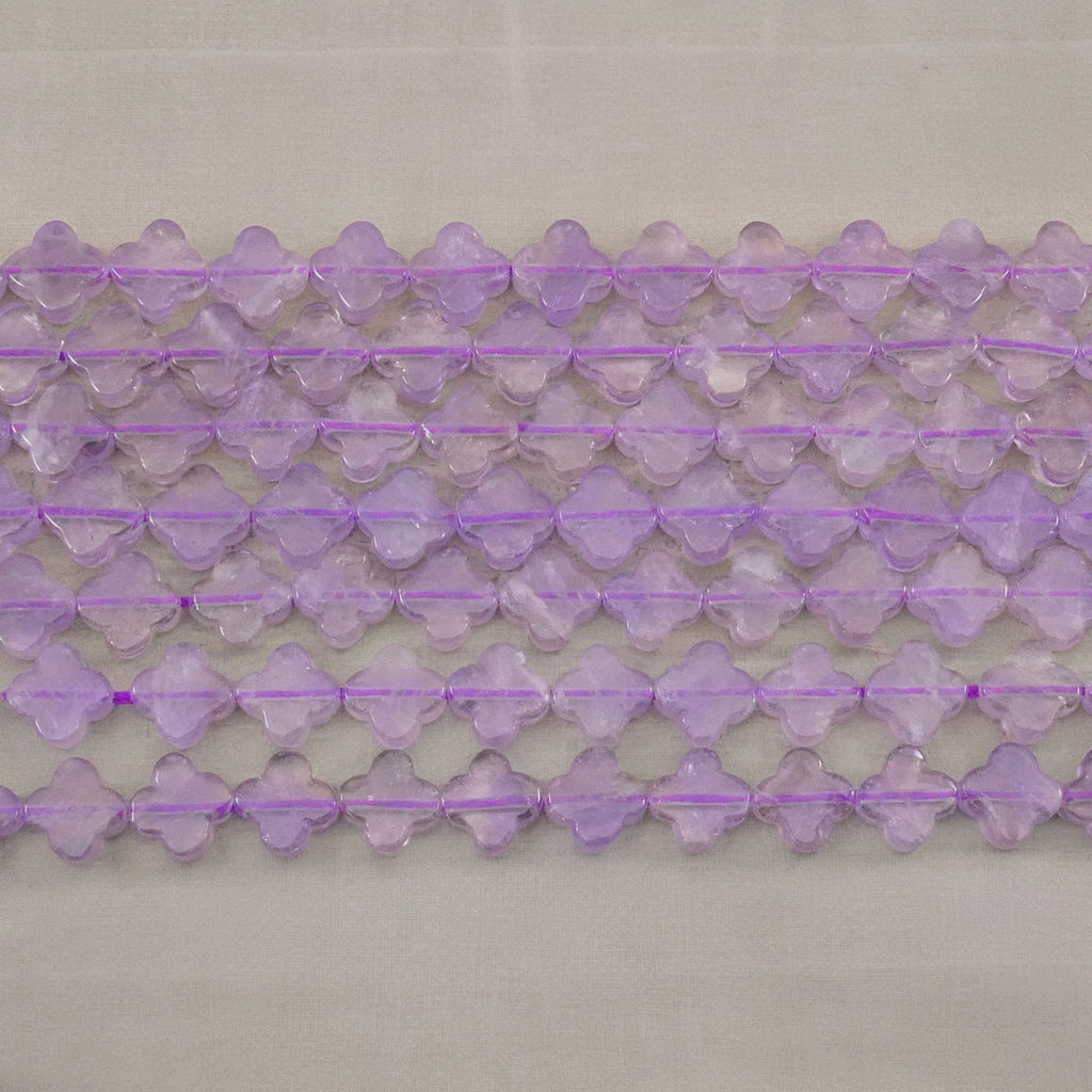 Lavender Amethyst 4 Leaf Clover Shapes-0