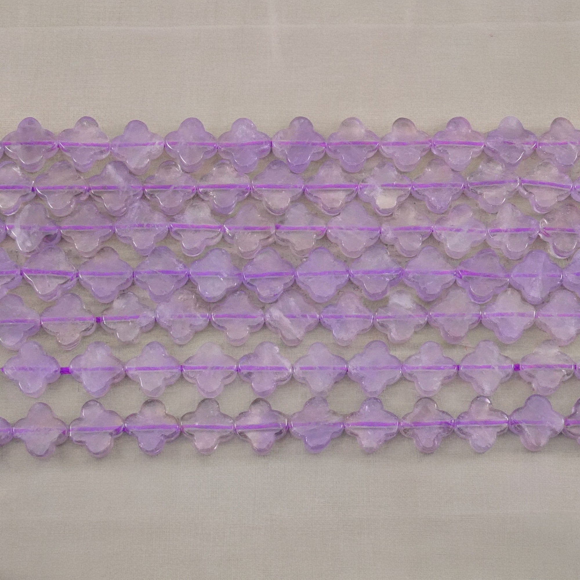 Lavender Amethyst 4 Leaf Clover Shapes-0