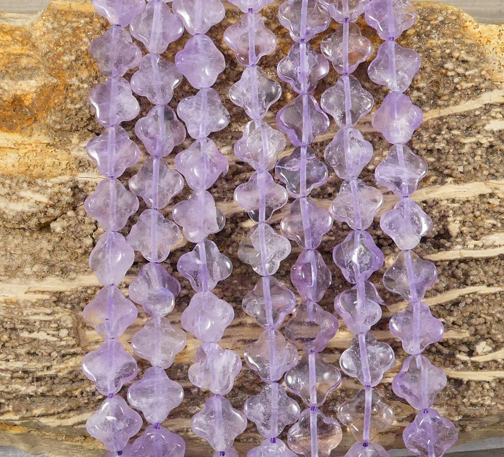 Lavender Amethyst 4 Leaf Clover Shapes-2