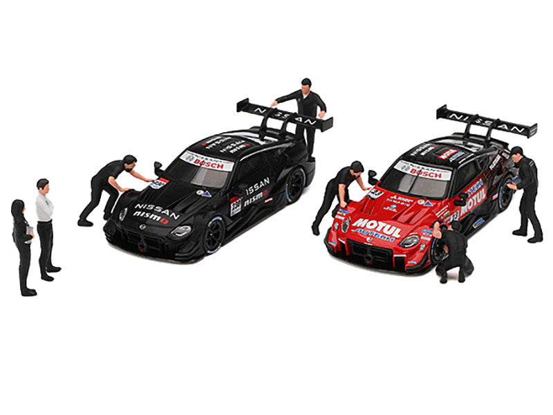 "NISMO Technician Team" 7 Piece Figure Set for 1/64 Scale Models by Mini GT-1